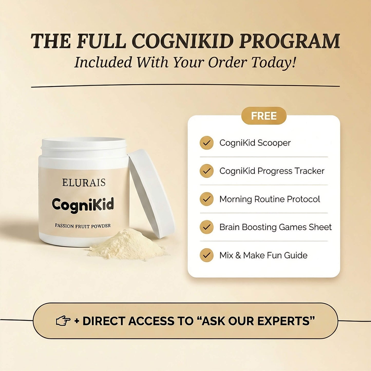 CogniKid - Cognitive Support Drink Mix (Passion Fruit)